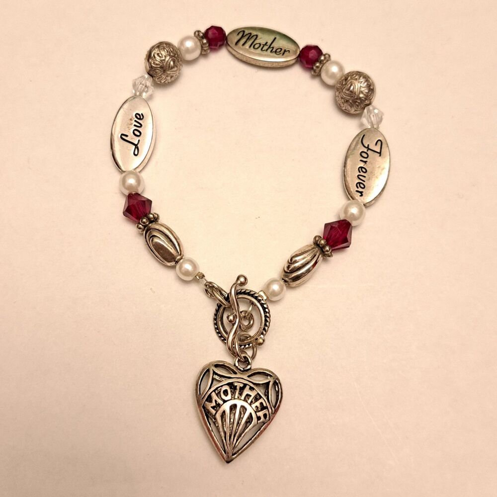 Expressively Yours Love Mother Forever Bracelet Heart Shaped Gift - Picture 5 of 5